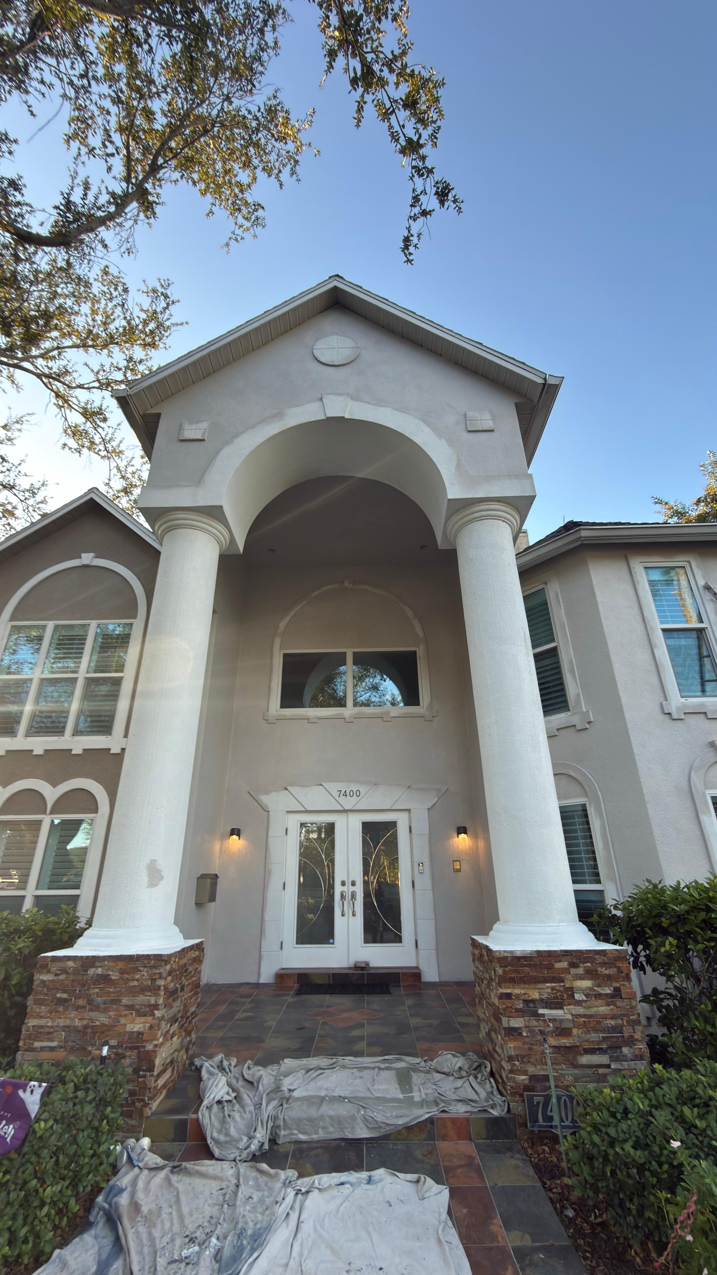 Freshly painted suburban home